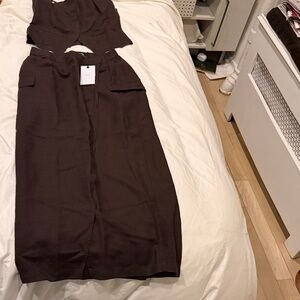 Onia Brown Three-Piece Set